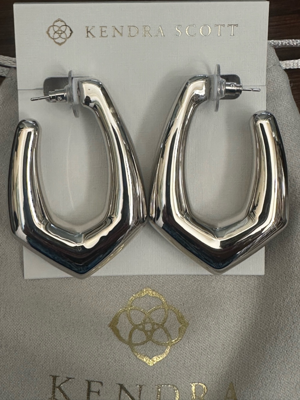 Kendra Scott Kaia Silver Hoop Earrings